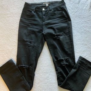 Revamped black jeans